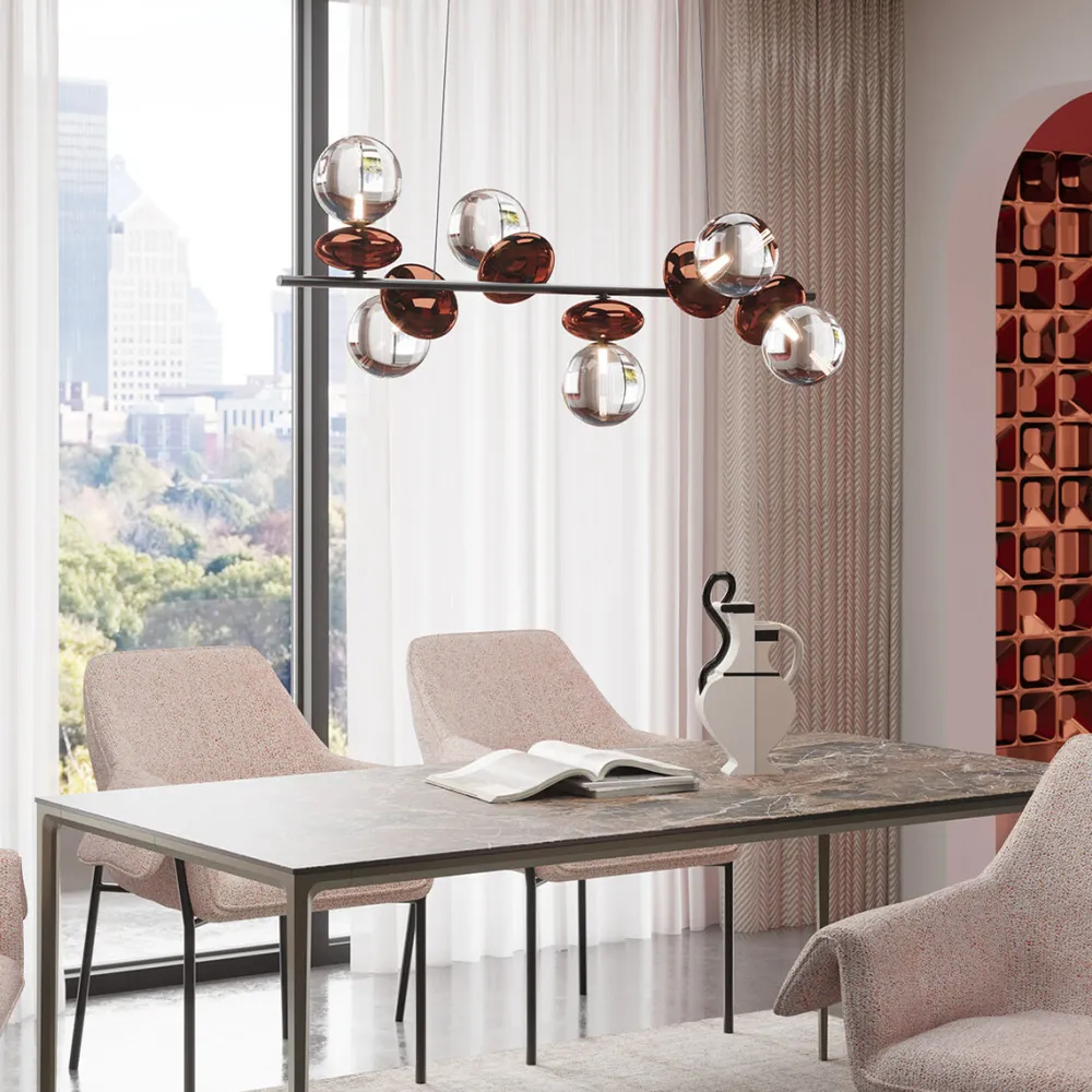 KARE Design Riippuvalaisimet*Double Bubble Riippuvalaisin Kupari 115cm