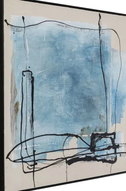 KARE Design Taulut*Dust Blue Kehystetty Taulu 100x100cm