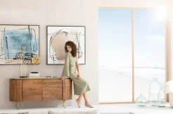 KARE Design Taulut*Dust Blue Kehystetty Taulu 100x100cm