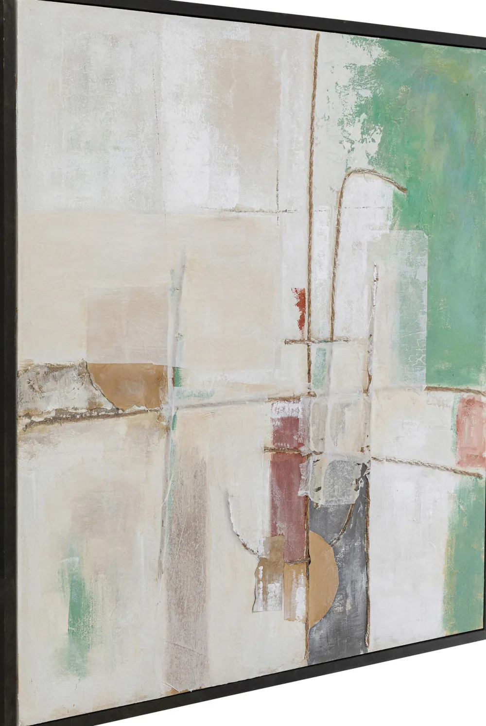 KARE Design Taulut*Dust Green Kehystetty Taulu 120x120cm