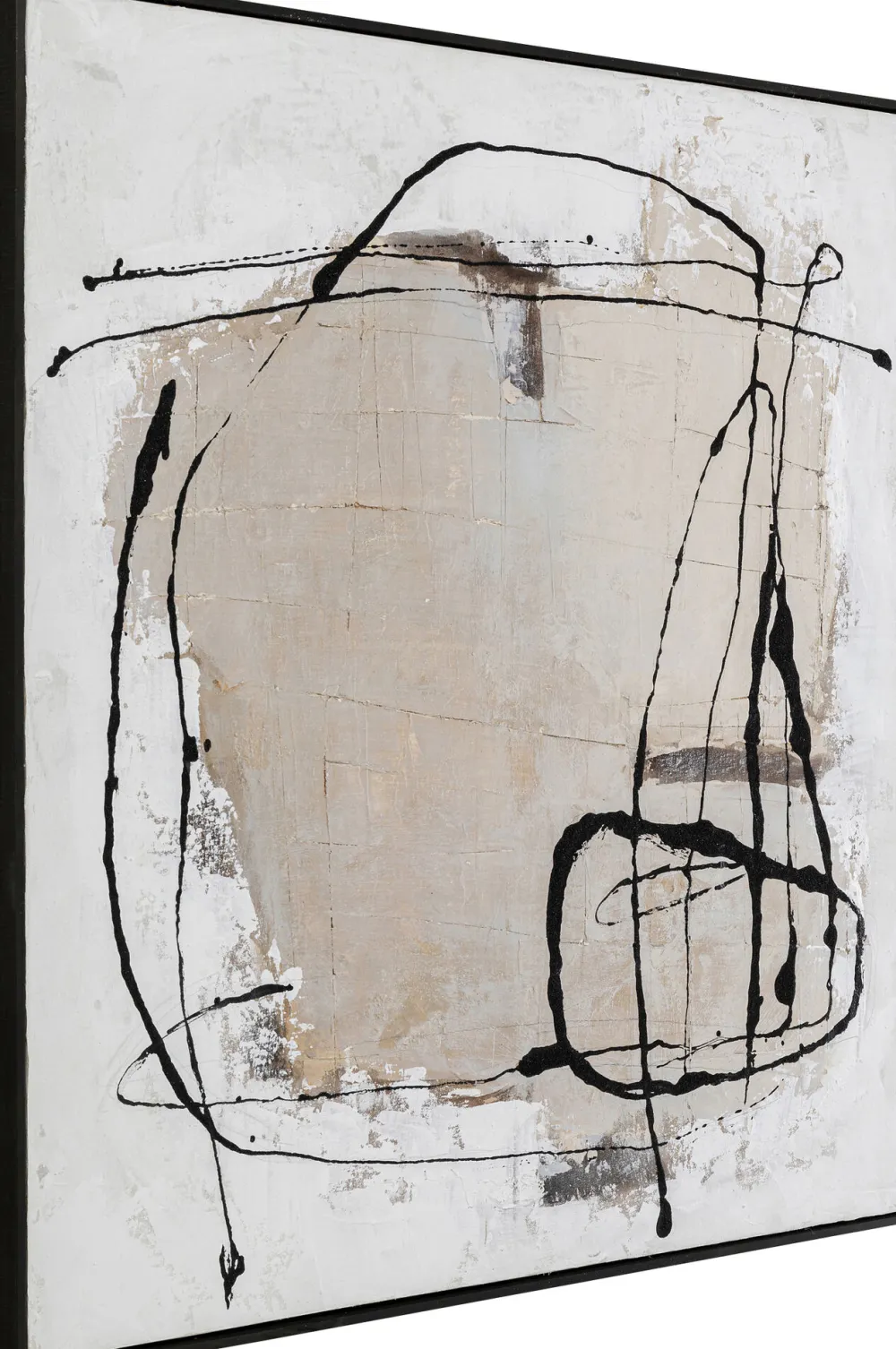 KARE Design Taulut*Dust Grey Kehystetty Taulu 100x100cm