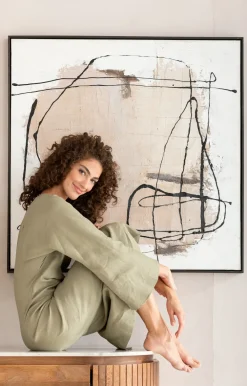 KARE Design Taulut*Dust Grey Kehystetty Taulu 100x100cm