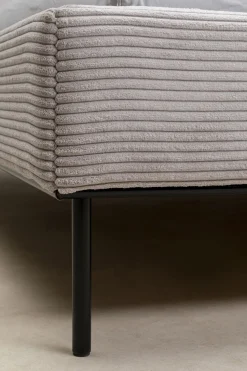 KARE Design Sängyt*East Side Sänky, Vakosamettia, Harmaa 180x200cm