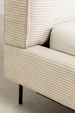 KARE Design Sängyt*East Side Sänky, Vakosamettia, Kermanvärinen 160x200cm