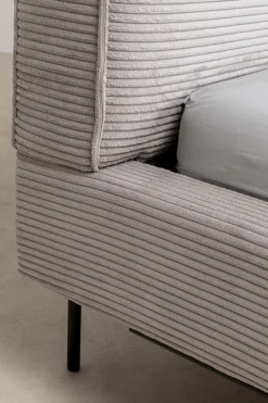 KARE Design Sängyt*East Side Sänky, Vakosamettia, Harmaa 160x200cm