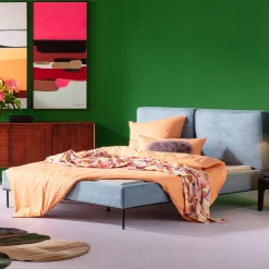 KARE Design Sängyt*East Side Sänky, Vakosamettia, Sininen 160x200cm