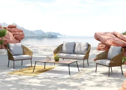 KARE Design Sohvat*Elba Sohvaryhmä, Ulkokaluste, Nature (4/osaa)