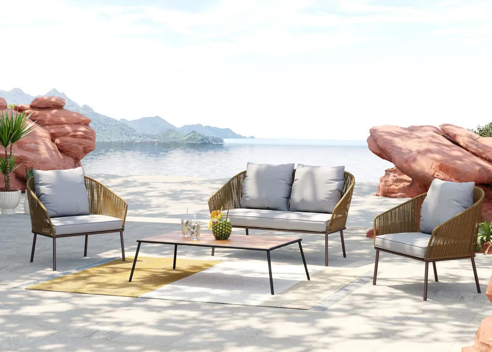 KARE Design Sohvat*Elba Sohvaryhmä, Ulkokaluste, Nature (4/osaa)