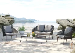 KARE Design Sohvat*Elba Sohvaryhmä, Ulkokaluste, Harmaa (4/osaa)