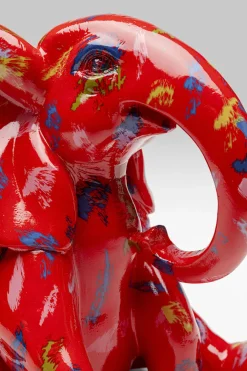 KARE Design Koriste-Esineet*Elephant Dots Elefantti Koriste-esine Punainen 18cm
