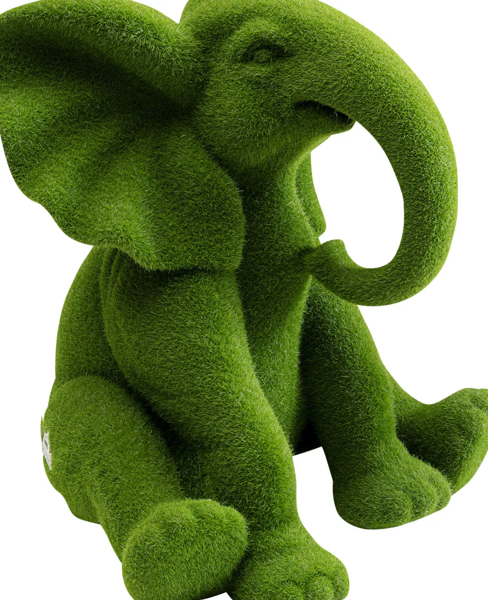 KARE Design Koriste-Esineet*Elephant Flock Elefantti Koriste-esine Vihreä 18cm