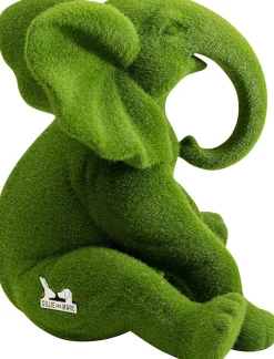 KARE Design Koriste-Esineet*Elephant Flock Elefantti Koriste-esine Vihreä 18cm