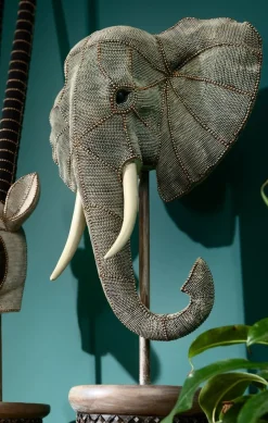 KARE Design Koriste-Esineet*Elephant Head Pearls Elefantti Koriste-esine 76cm