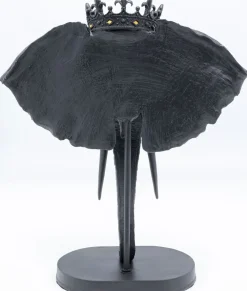 KARE Design Koriste-Esineet*Elephant Royal Elefantti Koriste-esine Musta 57cm