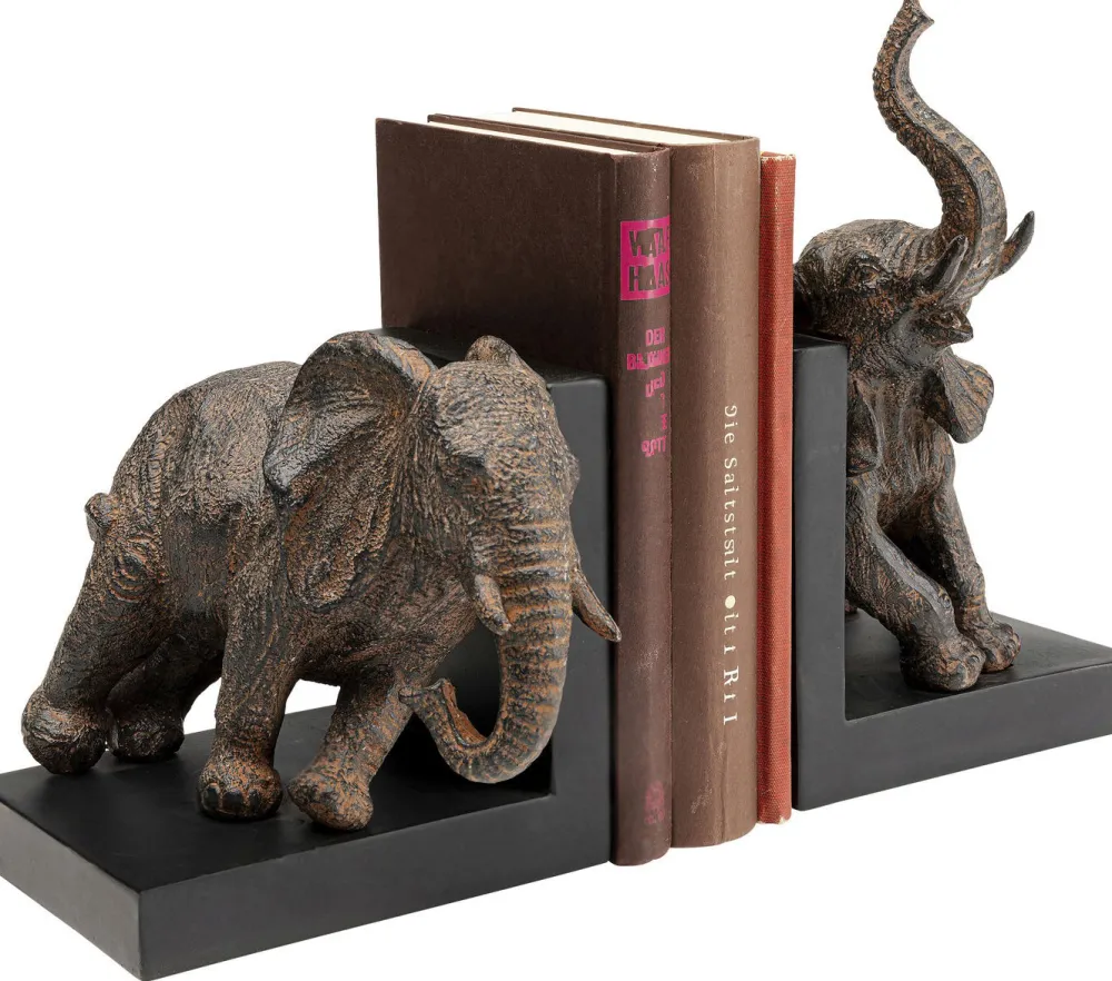 KARE Design Kirjatuet*Elephants Elefantti Kirjatuet 42cm (2/Setti)