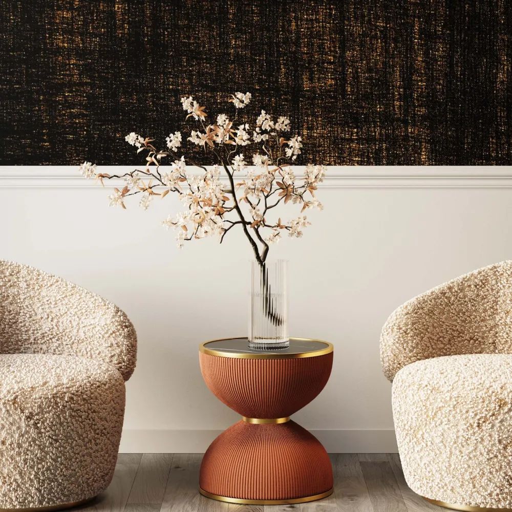 KARE Design Sohvapöydät*Endless Vegas Sivupöytä, Oranssi Ø47cm