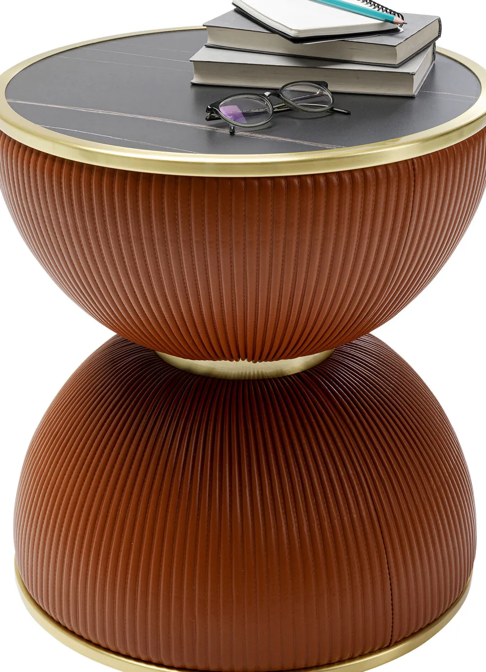 KARE Design Sohvapöydät*Endless Vegas Sivupöytä, Oranssi Ø47cm