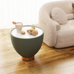 KARE Design Sohvapöydät*Endless Vegas Sivupöytä, Vihreä Ø47cm