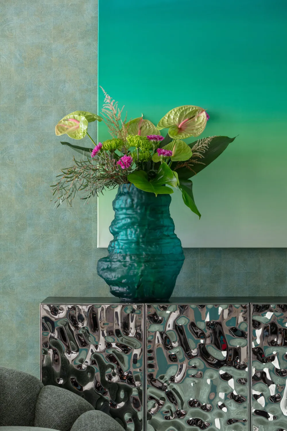 KARE Design Maljakot*Enrique Maljakko Turkoosi 47cm