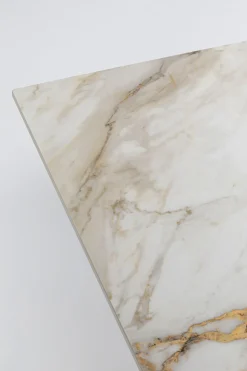 KARE Design Pöydät*Eternity Cross Pöytä, Kulta, Keraaminen Pöytälevy 180x90cm