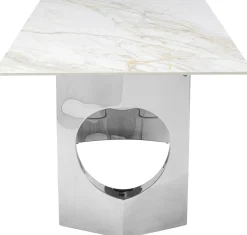 KARE Design Pöydät*Eternity Oho Pöytä, Kromi, Keraaminen Pöytälevy 180x90cm