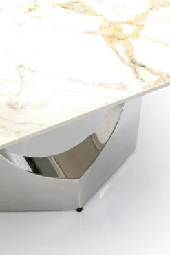 KARE Design Pöydät*Eternity Oho Pöytä, Kromi, Keraaminen Pöytälevy 180x90cm