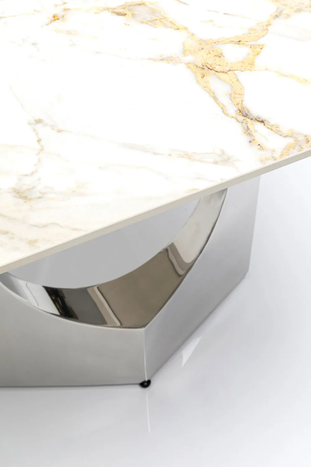 KARE Design Pöydät*Eternity Oho Pöytä, Kromi, Keraaminen Pöytälevy 180x90cm