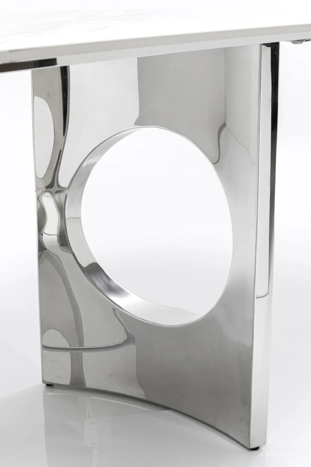 KARE Design Pöydät*Eternity Oho Pöytä, Kromi, Keraaminen Pöytälevy 180x90cm