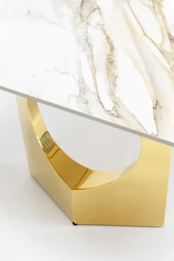 KARE Design Pöydät*Eternity Oho Pöytä, Kulta, Keraaminen Pöytälevy 180x90cm