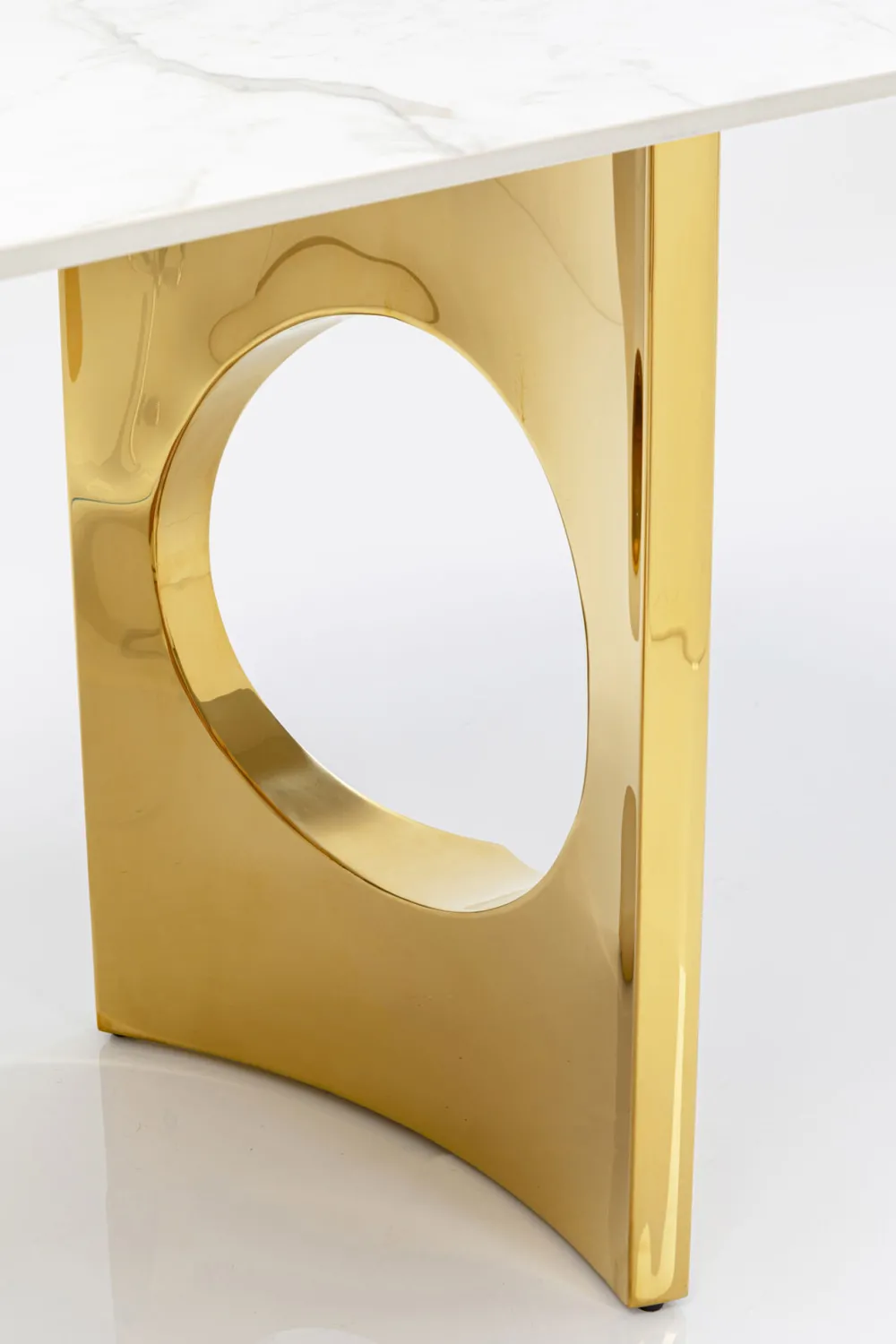 KARE Design Pöydät*Eternity Oho Pöytä, Kulta, Keraaminen Pöytälevy 180x90cm