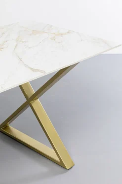 KARE Design Pöydät*Eternity Pöytä Ristikkojalalla, Messinki 160x80cm