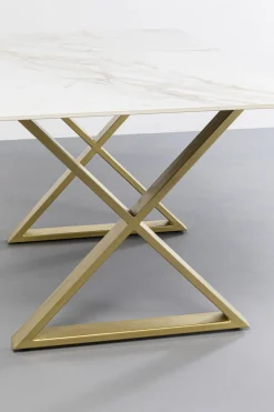 KARE Design Pöydät*Eternity Pöytä Ristikkojalalla, Messinki 160x80cm