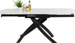 KARE Design Pöydät*Extension Table Twist Onyx 120(30+30)x90cm