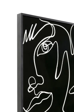 KARE Design Taulut*Faccia Arte Drawing Kasot Kehystetty Taulu Musta 150x100cm