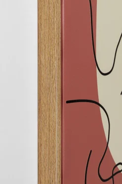 KARE Design Taulut*Faccia Arte Tri Colore Kasvot Kehystetty Taulu 90x120cm