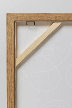 KARE Design Taulut*Faccia Arte Tri Colore Kasvot Kehystetty Taulu 90x120cm