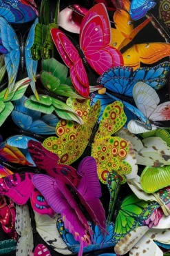 KARE Design Taulut*Farfalla Perhonen Seinäkoriste, Taulu 120x120cm