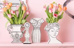 KARE Design Kellot*Favola Pöytäkello Valkoinen 9x26cm