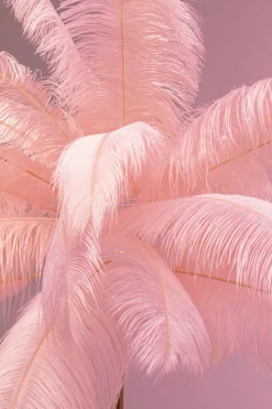 KARE Design Lattiavalaisimet*Feather Palm Lattiavalaisin Pinkki 165cm