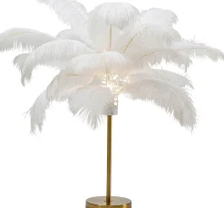 KARE Design Pöytävalaisimet*Feather Palm Pöytävalaisin Valkoinen 60cm