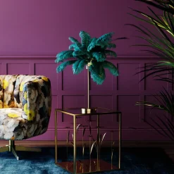 KARE Design Pöytävalaisimet*Feather Palm Pöytävalaisin Vihreä 60cm