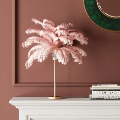 KARE Design Pöytävalaisimet*Feather Palm Pöytävalaisin Pinkki 60cm