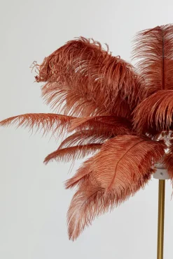 KARE Design Lattiavalaisimet*Feather Palm, Sulat Lattiavalaisin, Ruosteenpunainen, 165cm