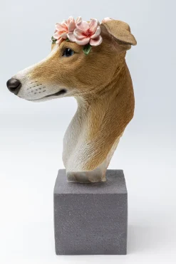 KARE Design Koriste-Esineet*Fiori Greyhound, Vinttikoira Koriste-esine, Figuuri 47cm