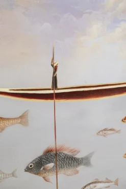 KARE Design Taulut*Fisherman Boat Kalastaja Kehystetty Taulu 60x120cm