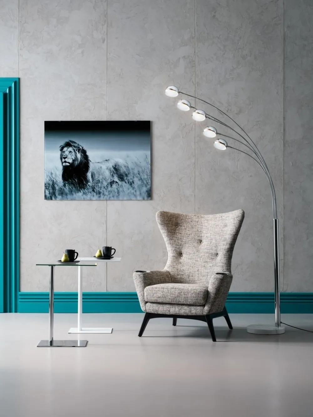 KARE Design Lattiavalaisimet*Five Fingers Economy Lattiavalaisin