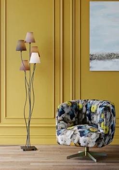 KARE Design Lattiavalaisimet*Flexible Mocca Cinque Lattiavalaisin