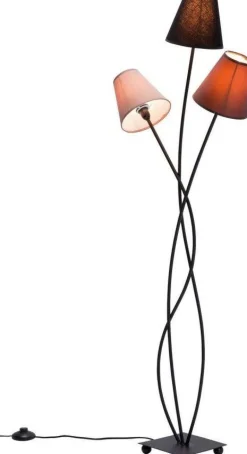 KARE Design Lattiavalaisimet|Olohuone*Flexible Mocca Tre Lattiavalaisin