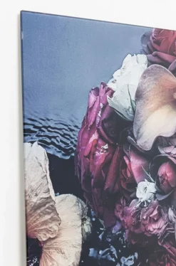 KARE Design Taulut*Flower Art Lady Lasitaulu 80x80cm