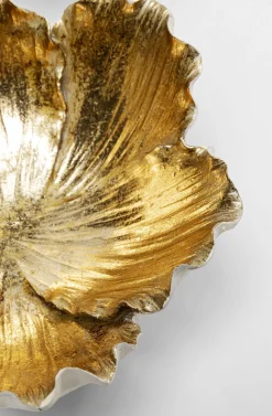 KARE Design Kulhot*Flower Bloom Deco Kulko, Kerma/kulta Ø20cm